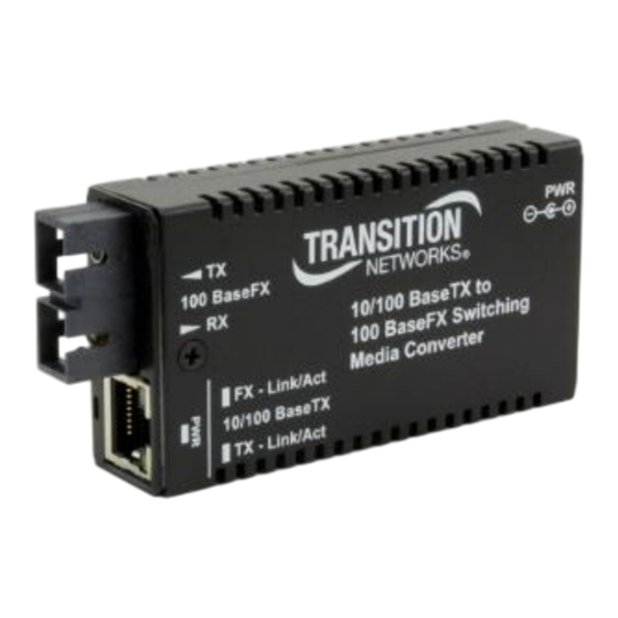 Transition Networks M/E-PSW-FX-02(SC) User Manual