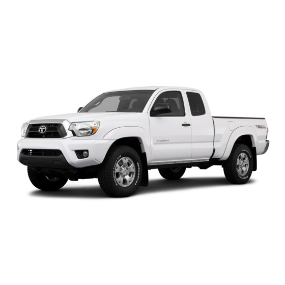 Toyota Tacoma 2013 Owner's Manual