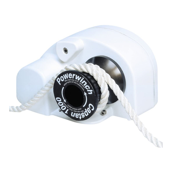 POWERWINCH CAPSTAN 1000 Owner's Manual