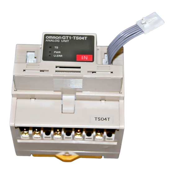 Omron GT1-TS04T Instruction Manual