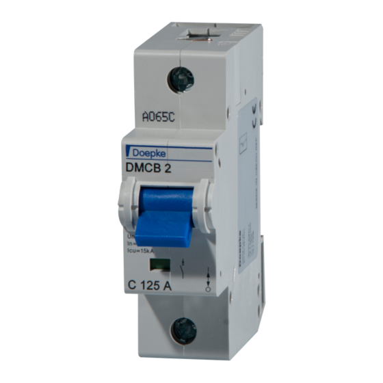 Doepke DMCB 2 Hi 1 Installation And Operating Instructions