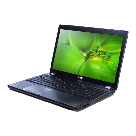 Acer TravelMate 5760 Quick Manual