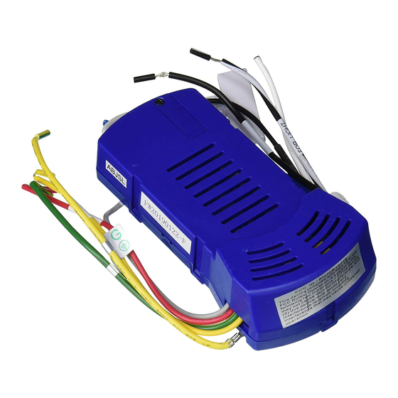 Fanimation fanSync WFR8152 Specification And Instruction Sheet