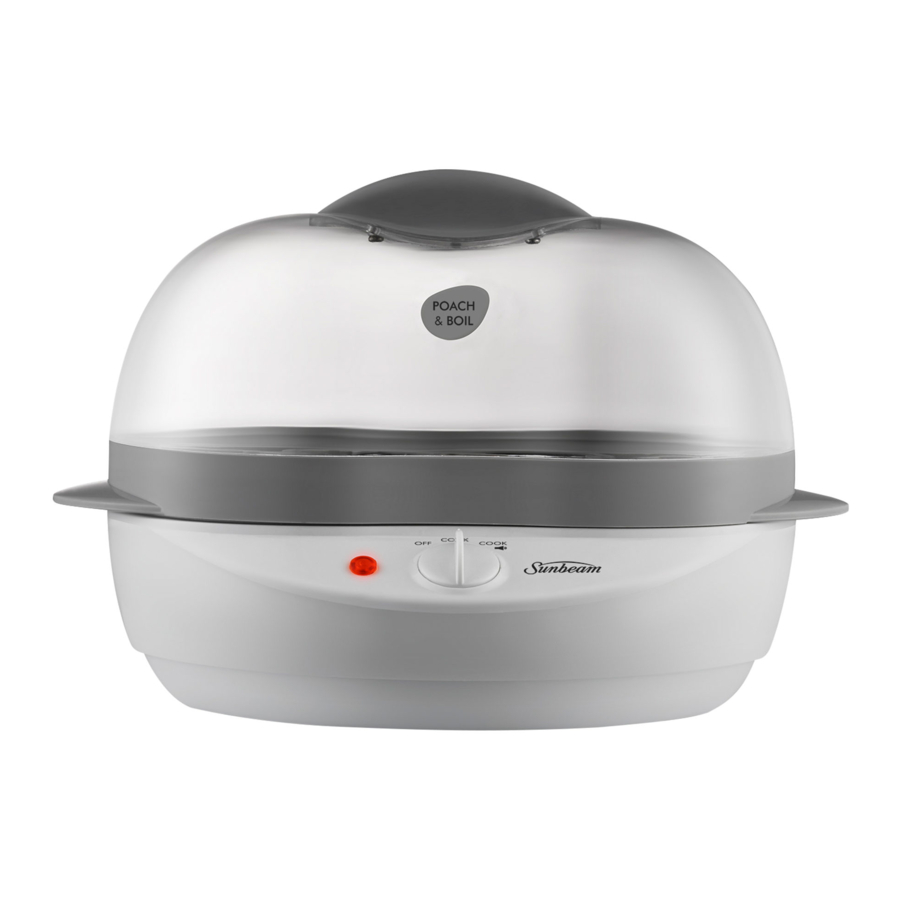 Sunbeam Poach & Boil EC1300 - Egg Cooker Manual