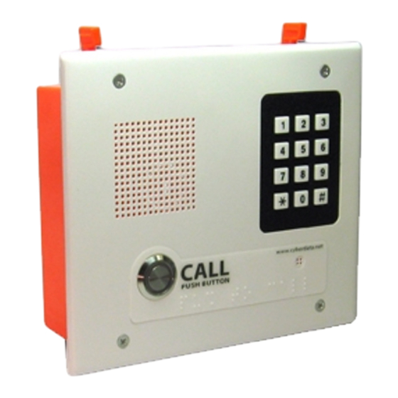 CyberData 011123x VoIP Intercom Keypad Manuals