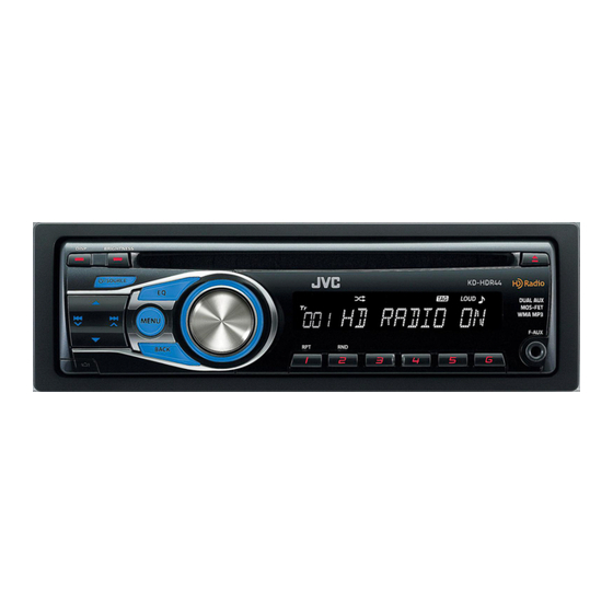 User Manuals: JVC GET0686-001A Car Stereo System