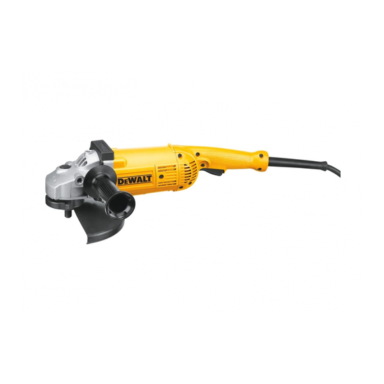 User Manuals: DEWALT D28499 Angle Grinder