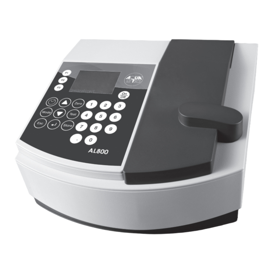 Aqua Lytic SpectroDirect AL800 Instruction Manual