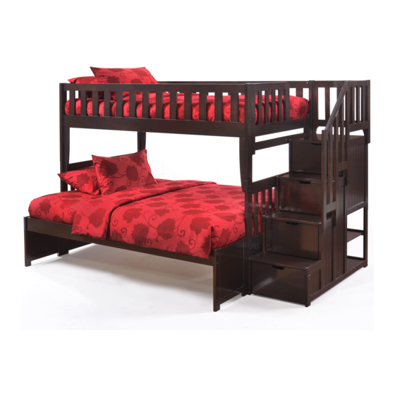 Night & Day Furniture Peppermint Stair Bunk Bed Manuals