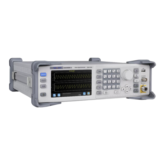 SIGLENT TECHNOLOGIES SSG5000X Series Programming Manual