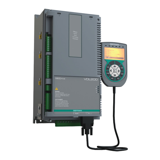 gefran VDL200 Series Quick Start Up Manual