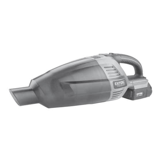 EXTOL PREMIUM SHARE 20V Translation Of The Original User Manual
