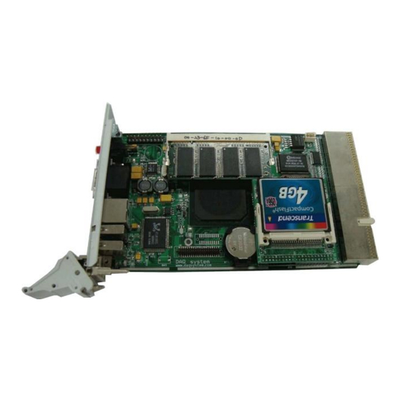 DAQ system cPCI-SBC01 User Manual