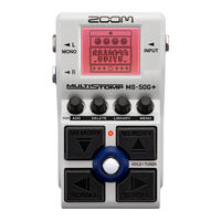 Zoom MULTISTOMP MS-50G+ Quick Start Manual