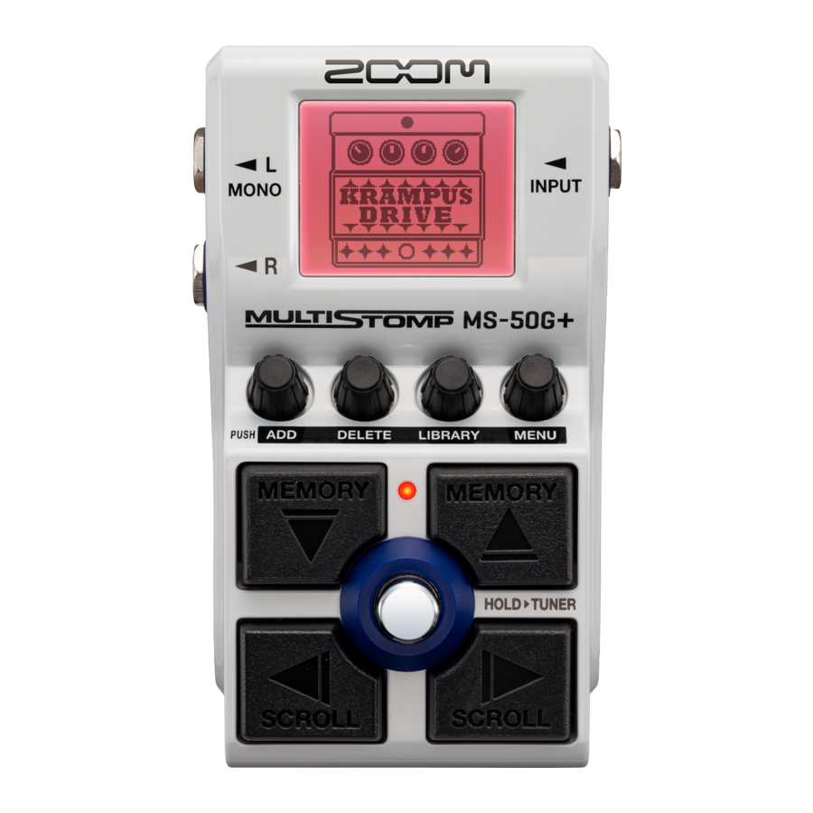 ZOOM MS-50G+ Manual