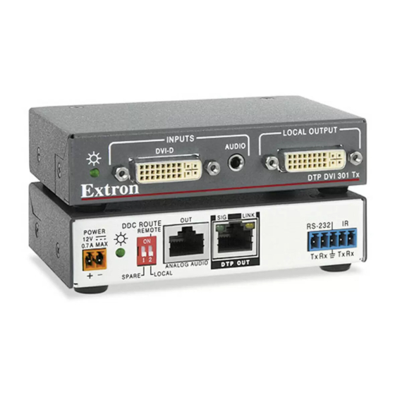 Extron electronics DTP DVI 301 User Manual