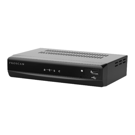 User Manuals: ProScan PAT102 Digital TV Converter