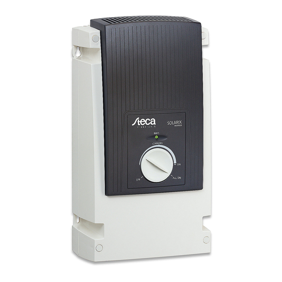 Steca Solarix PI 500-12 Installation And Operating Instructions Manual