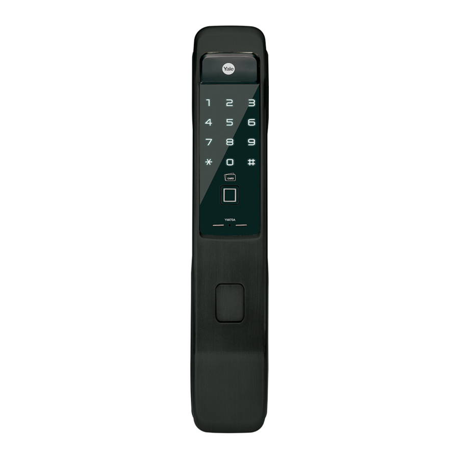 Yale YMI70A - Push & Pull Digital Door Lock Manual