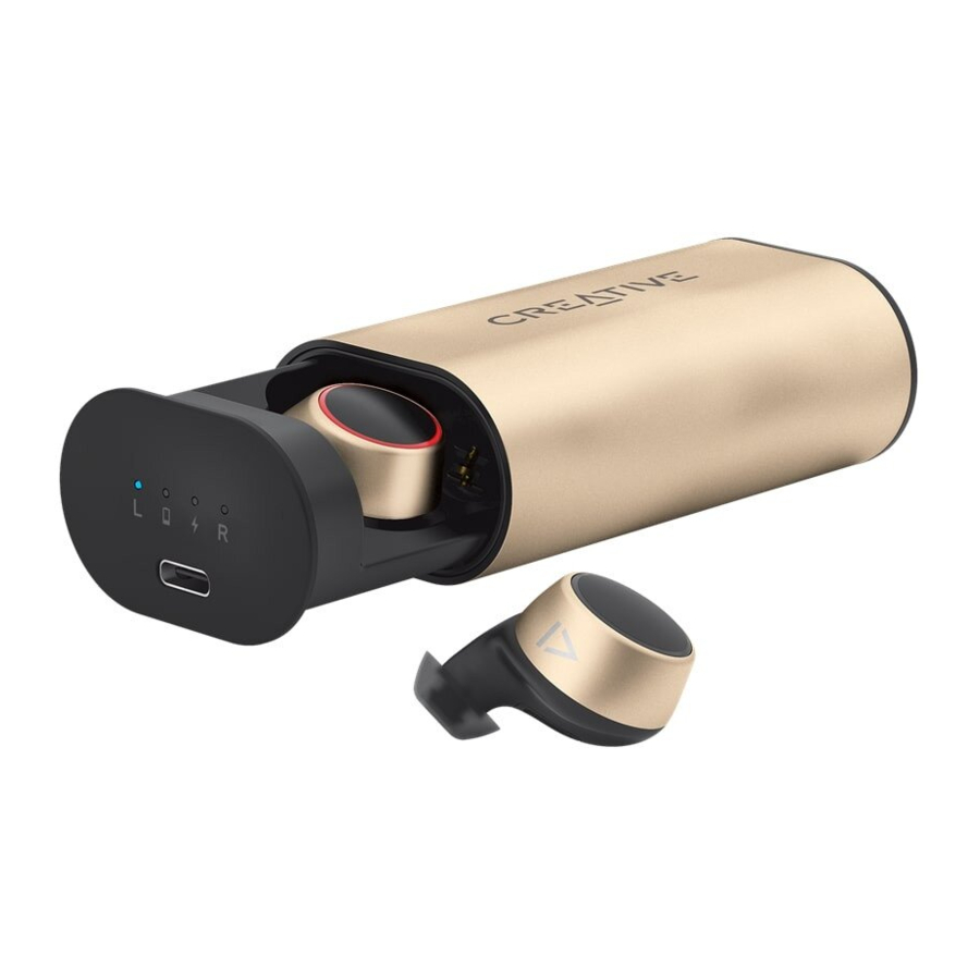 CREATIVE OUTLIER GOLD EF0840 - True Wireless Sweatproof In-Ears Manual