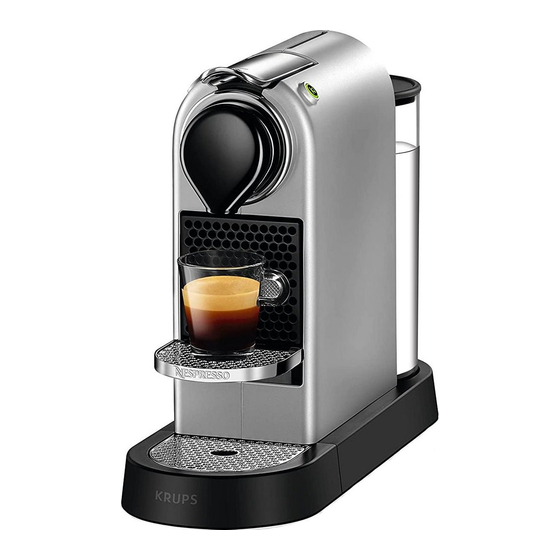 DeLonghi NESPRESSO MY MACHINE CITIZ Manual