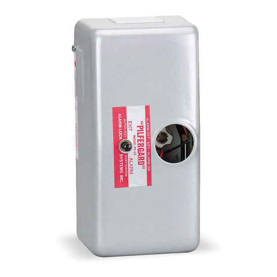 Alarm Lock PG-10 Installation Template