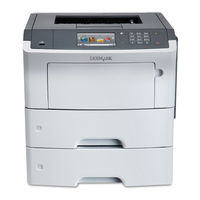 Lexmark MS610de Manuals | ManualsLib