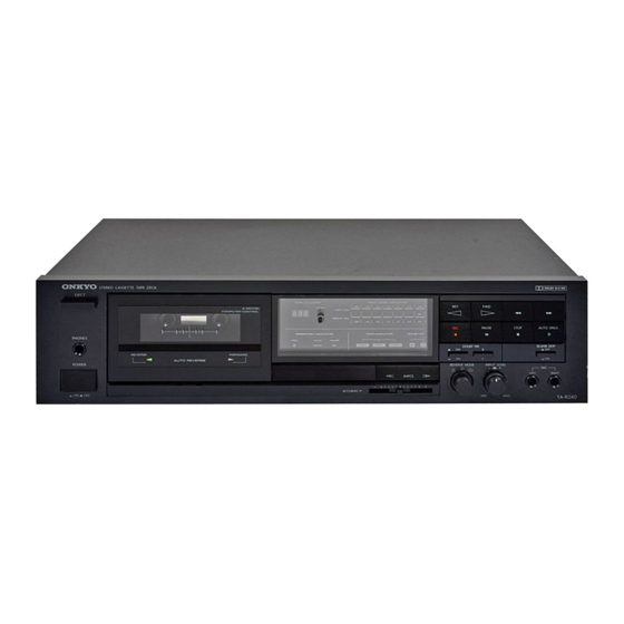 Onkyo TA-R240 Service Manual