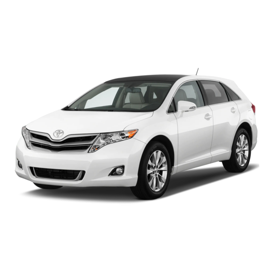Toyota Venza 2013 Quick Reference Manual