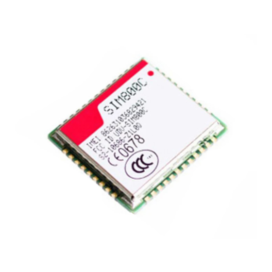 SimCom SIM800 Series Application Manual