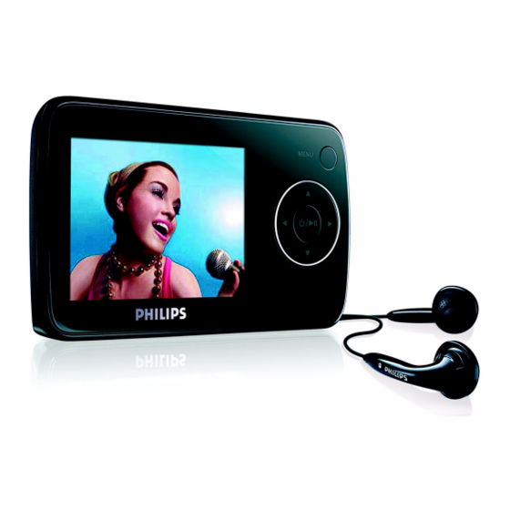 Philips GoGear SA3345 Specifications