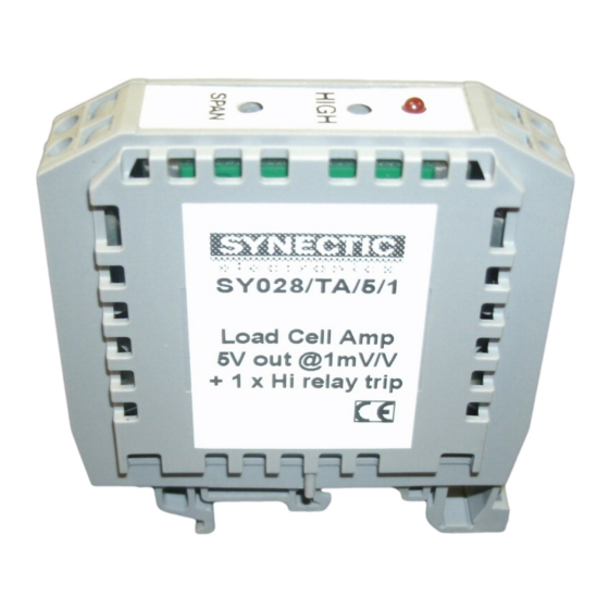 Synectic Electronics SY028 User Manual