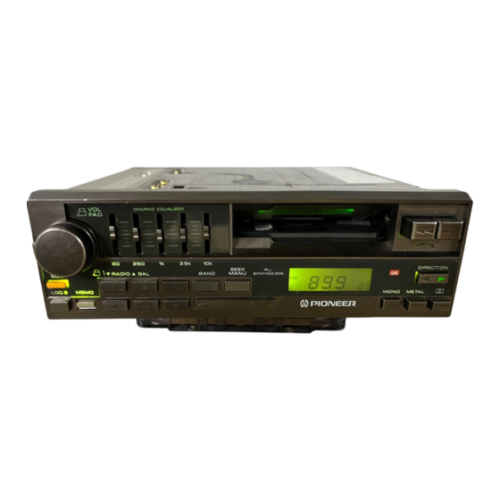 Pioneer KEH-9300SDK WG Service Manual