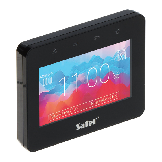 Satel INT-TSG2R-B Quick User Manual