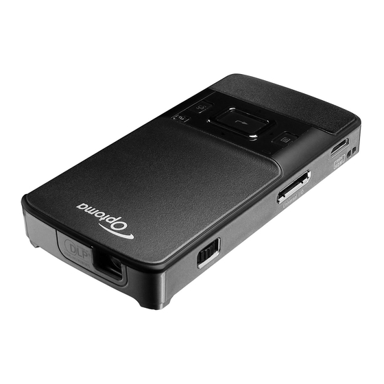 Optoma Pico PK201 Quick Start Manual
