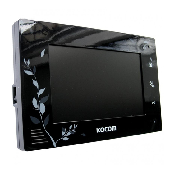 KOCOM KCV-A374SD Manual