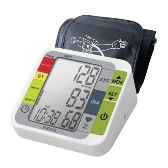 HoMedics BPA-2000-EU Instruction Manual