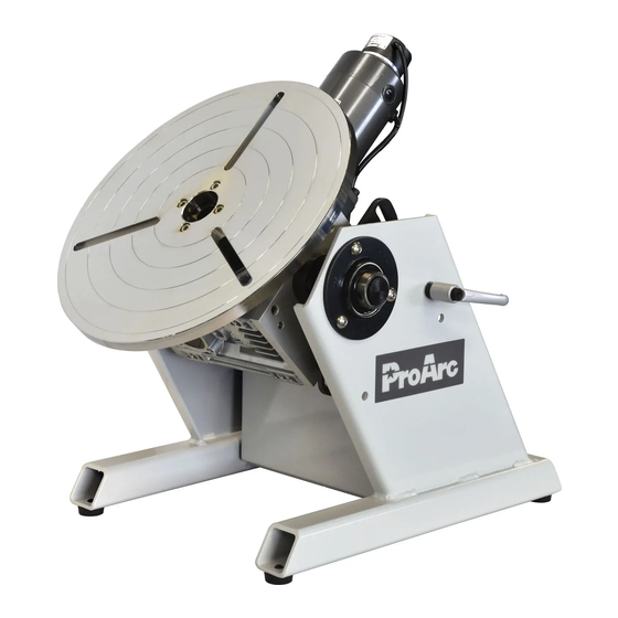ProArc PT-103 Welding Positioner Manuals