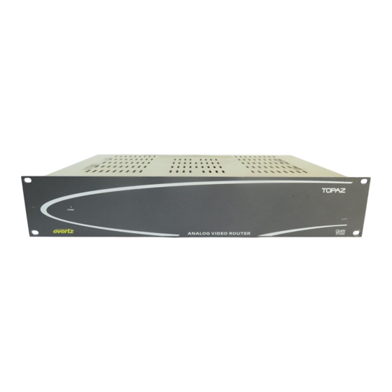 evertz Topaz System Manual