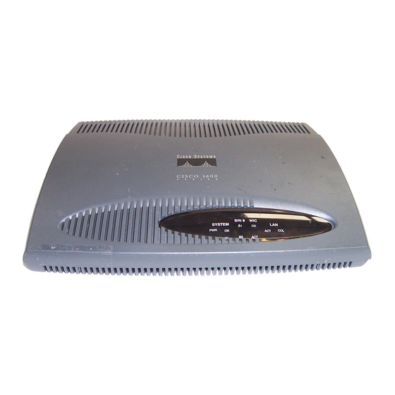Cisco 1603R User Manual
