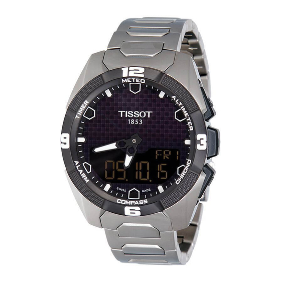 Tissot T-TOUCH SOLAR E84 Powered Watch Manuals