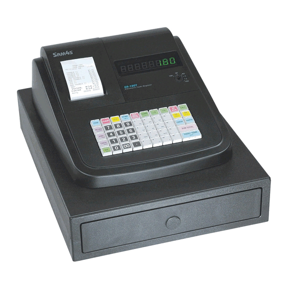 Sam4s ER-180T Operation And Programming Manual