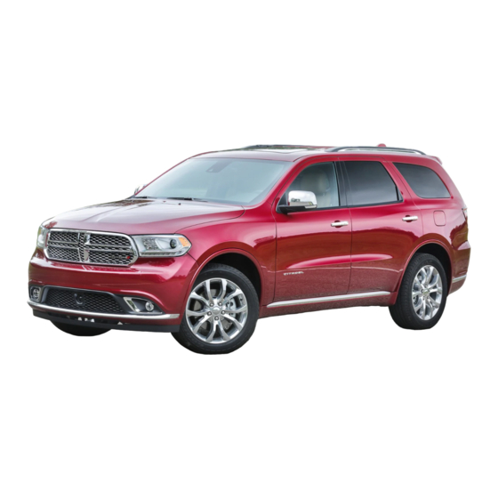 Dodge 2016 Durango Owner's Manual