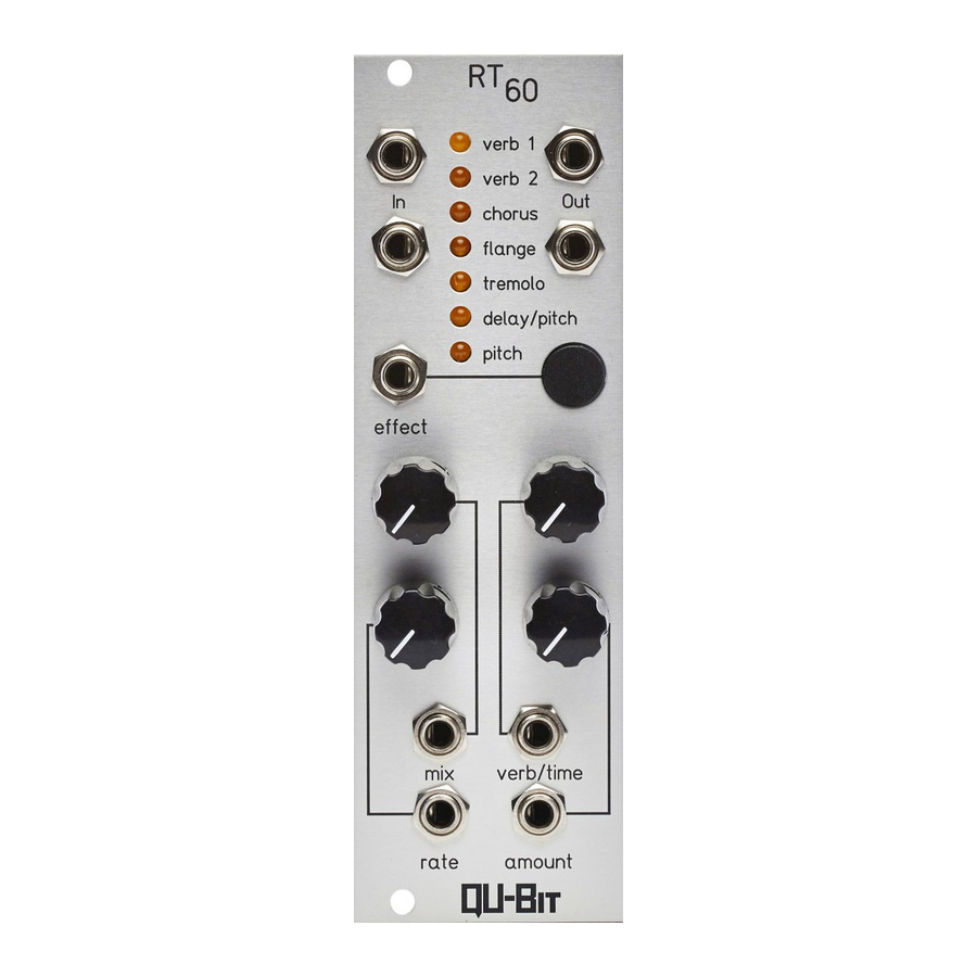 Qu-Bit Electronix RT60 User Manual
