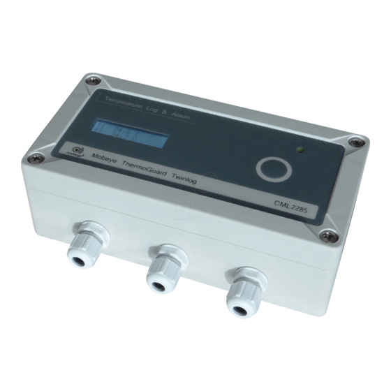 Mobeye ThermoGuard TwinLog CML2285 User Manual