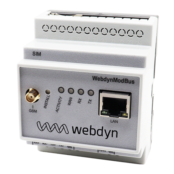 Flexitron Webdyn WebdynModbus User Manual