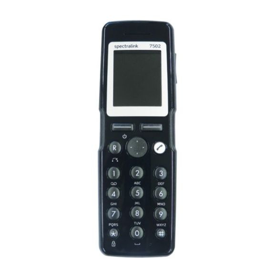 SpectraLink 7502 User Manual