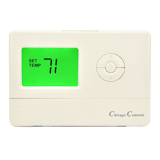Chicago Controls Thermostats HC7445 Owner's Manual
