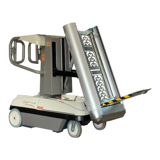 Bravi Platforms SPRINT LUI MINI T.L. Use And Safety Manual