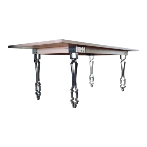 RUSTICA SILHOUETTE FARMHOUSE TABLE Assembly Instructions Manual